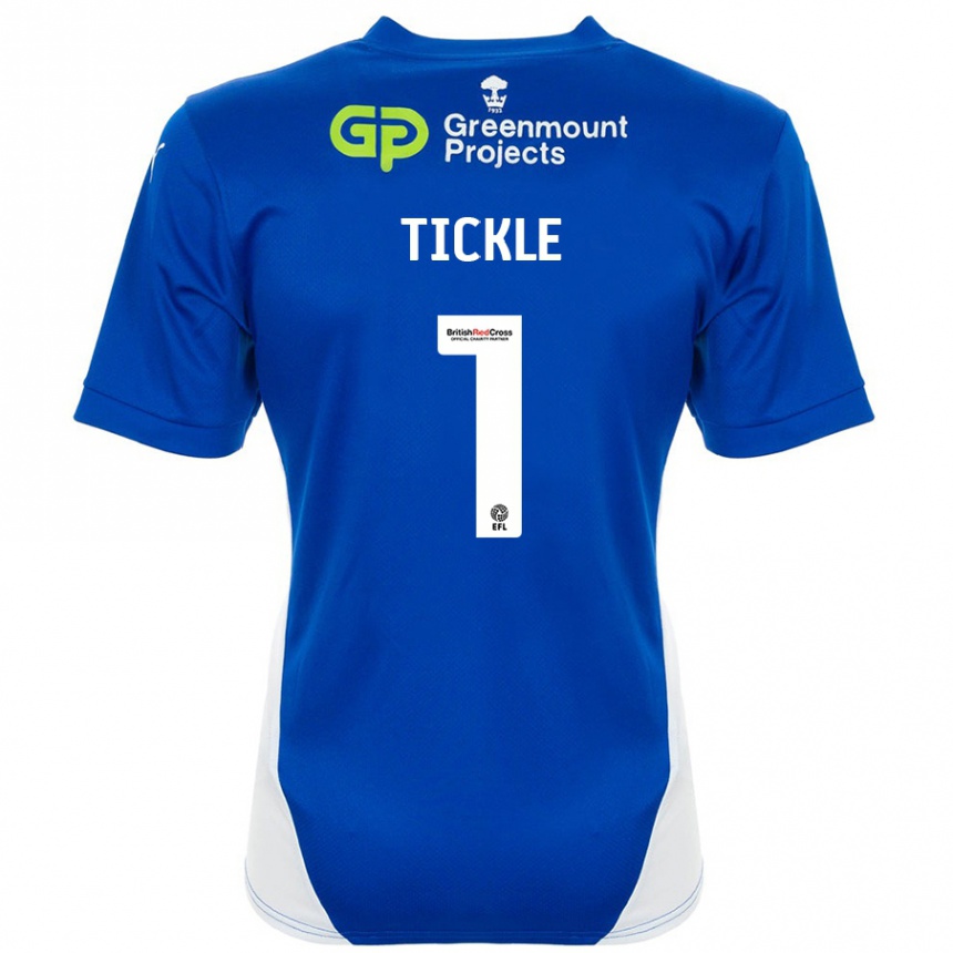 Niño Fútbol Camiseta Sam Tickle #1 Azul Blanco 1ª Equipación 2024/25 México