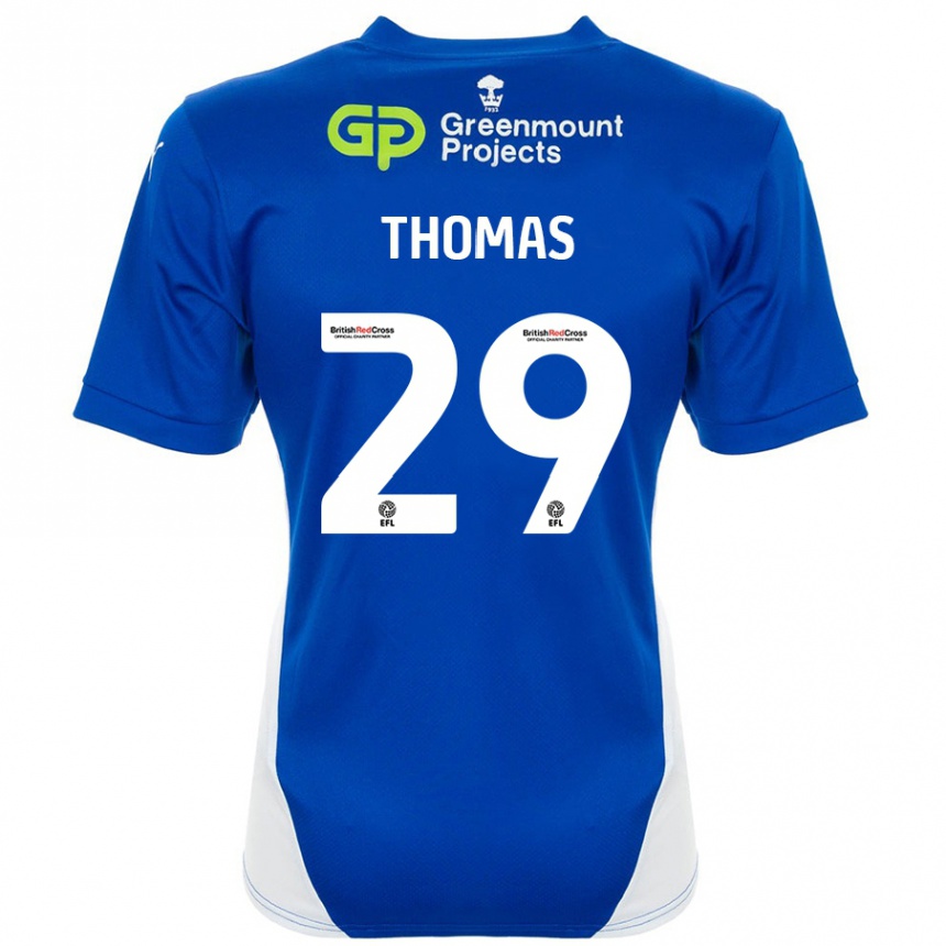 Niño Fútbol Camiseta Silko Thomas #29 Azul Blanco 1ª Equipación 2024/25 México