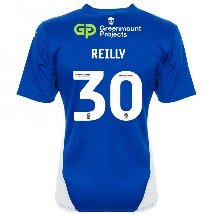 Niño Fútbol Camiseta Jack Reilly #30 Azul Blanco 1ª Equipación 2024/25 México