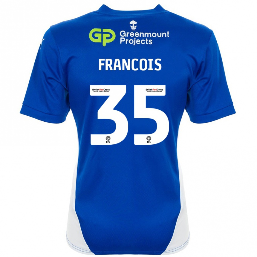 Niño Fútbol Camiseta Tyrese Francois #35 Azul Blanco 1ª Equipación 2024/25 México