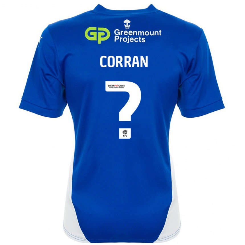 Niño Fútbol Camiseta Matthew Corran #0 Azul Blanco 1ª Equipación 2024/25 México