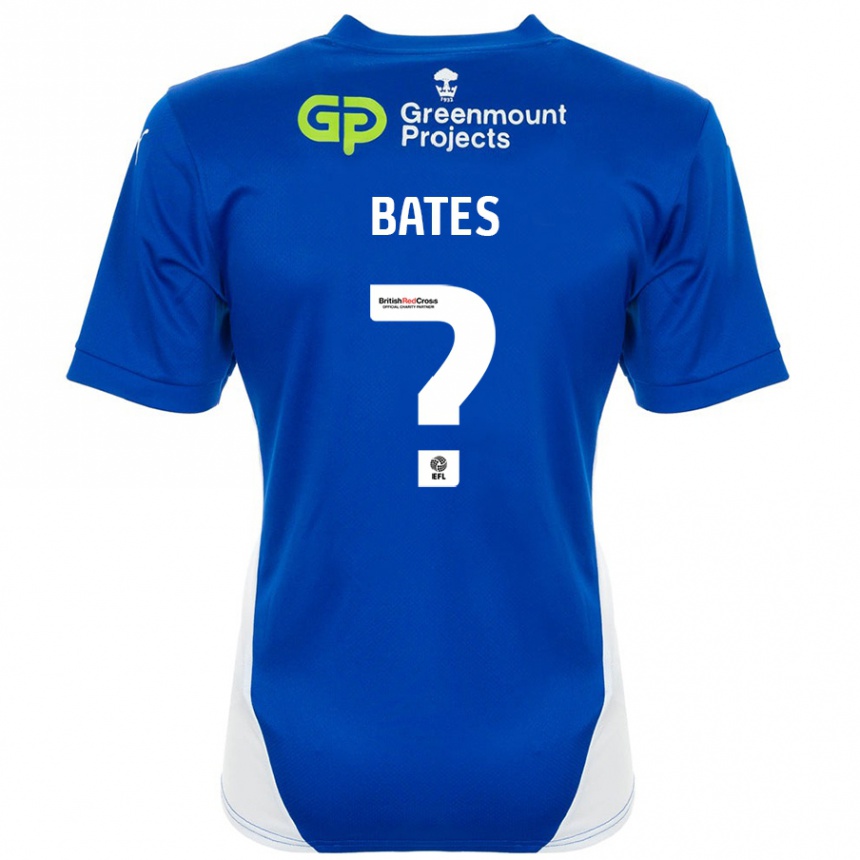 Niño Fútbol Camiseta Jack Bates #0 Azul Blanco 1ª Equipación 2024/25 México