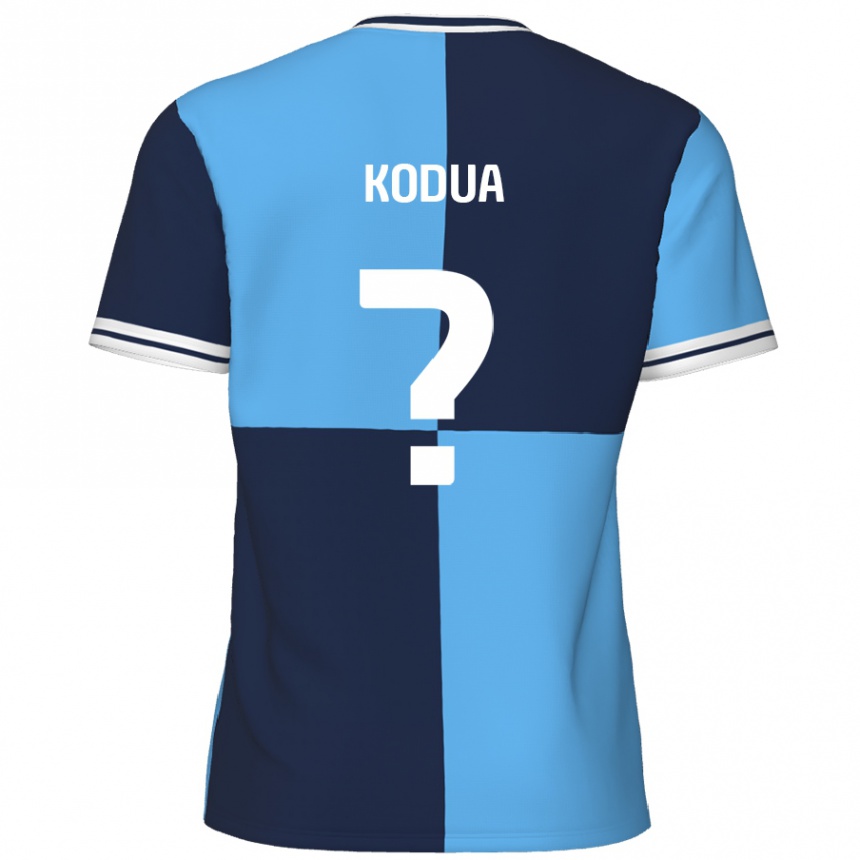 Niño Fútbol Camiseta Gideon Kodua #0 Azul Cielo Azul Oscuro 1ª Equipación 2024/25 México