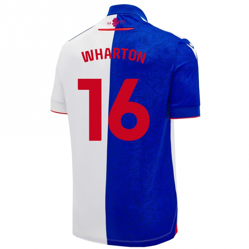 Niño Fútbol Camiseta Scott Wharton #16 Azul Cielo Blanco 1ª Equipación 2024/25 México