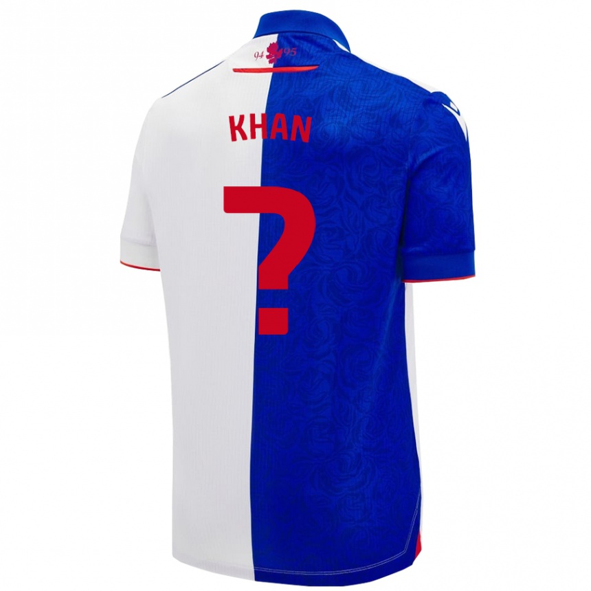 Niño Fútbol Camiseta Adam Khan #0 Azul Cielo Blanco 1ª Equipación 2024/25 México