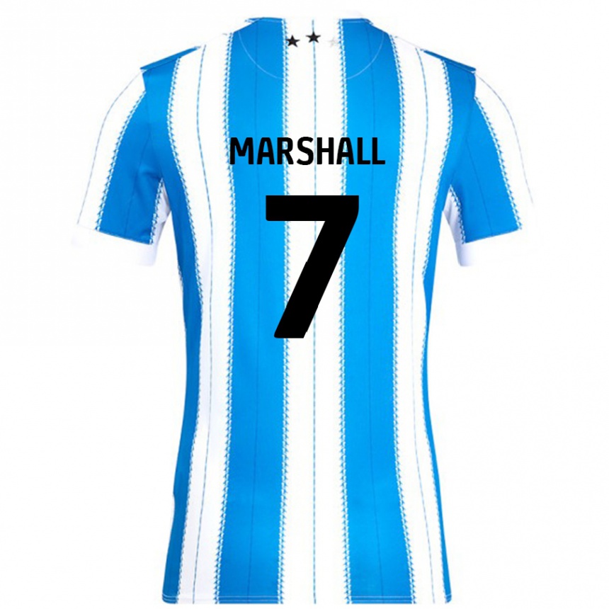 Niño Fútbol Camiseta Callum Marshall #7 Azul Blanco 1ª Equipación 2024/25 México