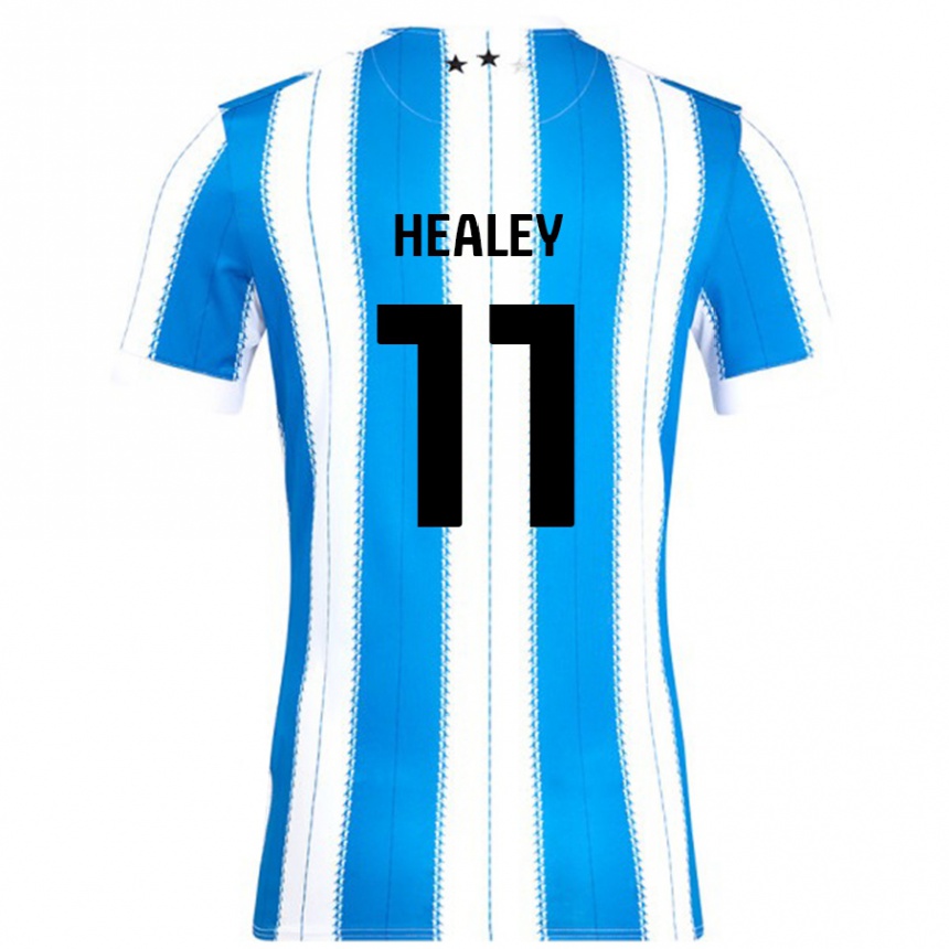 Niño Fútbol Camiseta Rhys Healey #11 Azul Blanco 1ª Equipación 2024/25 México