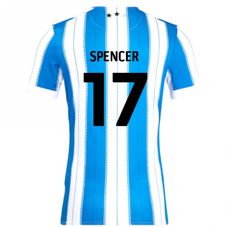 Niño Fútbol Camiseta Brodie Spencer #17 Azul Blanco 1ª Equipación 2024/25 México