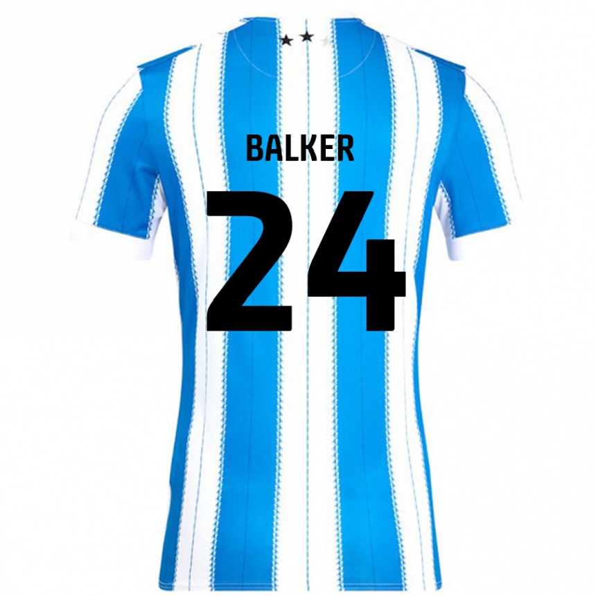 Niño Fútbol Camiseta Radinio Balker #24 Azul Blanco 1ª Equipación 2024/25 México