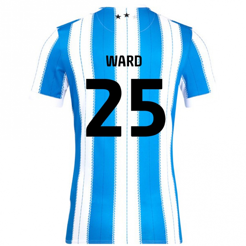 Niño Fútbol Camiseta Danny Ward #25 Azul Blanco 1ª Equipación 2024/25 México