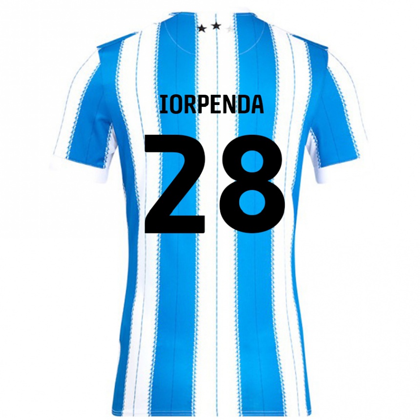 Niño Fútbol Camiseta Tom Iorpenda #28 Azul Blanco 1ª Equipación 2024/25 México