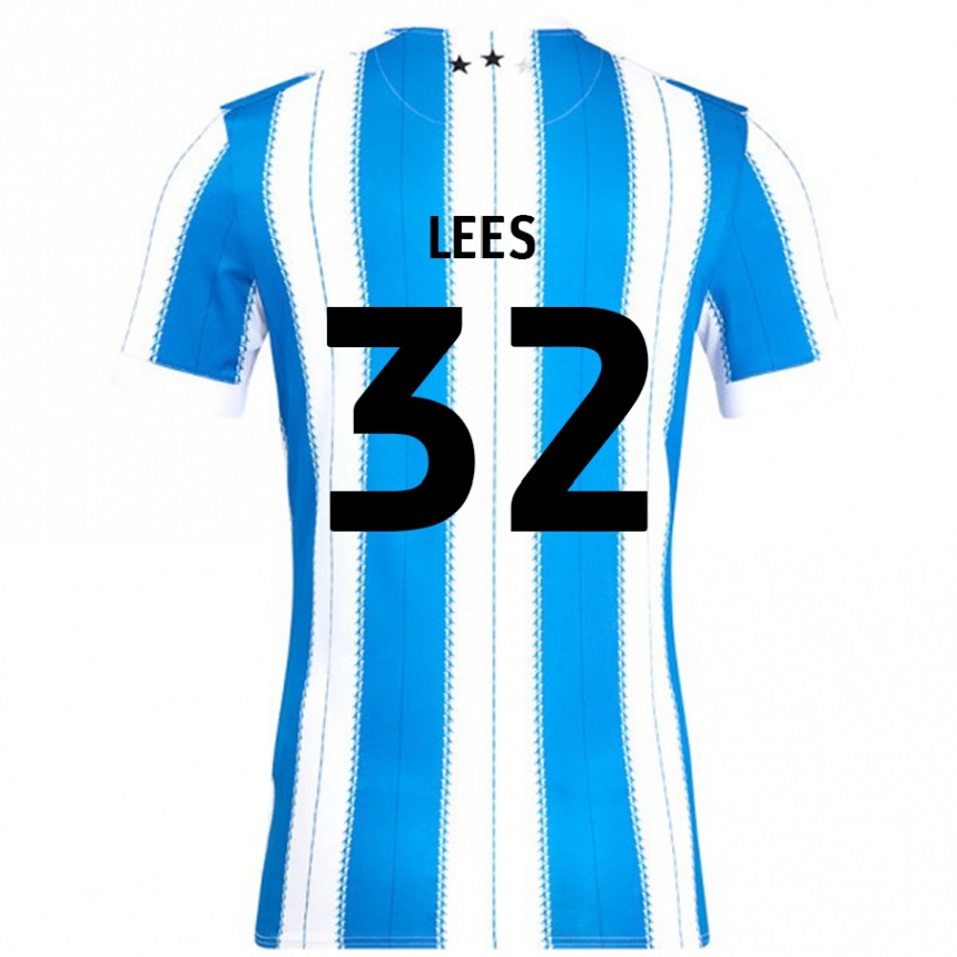 Niño Fútbol Camiseta Tom Lees #32 Azul Blanco 1ª Equipación 2024/25 México