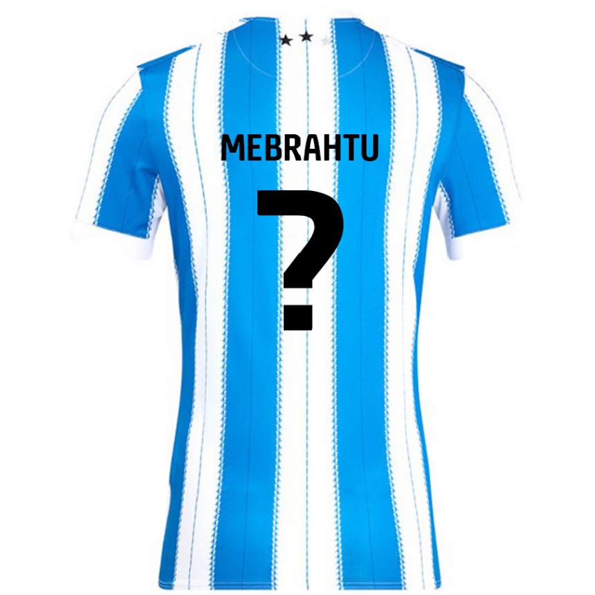 Niño Fútbol Camiseta Milkyas Mebrahtu #0 Azul Blanco 1ª Equipación 2024/25 México