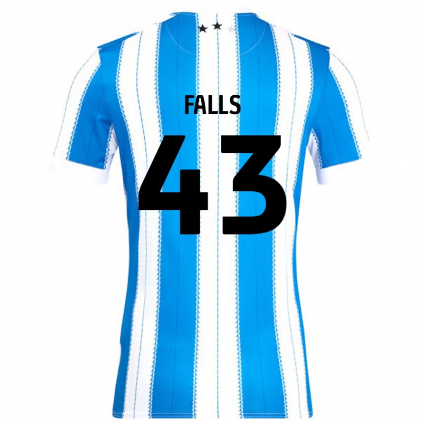 Niño Fútbol Camiseta Conor Falls #43 Azul Blanco 1ª Equipación 2024/25 México