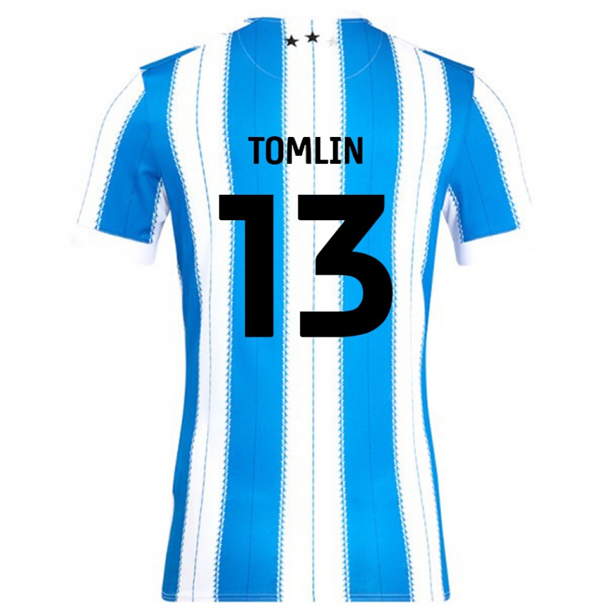 Niño Fútbol Camiseta Phoebe Tomlin #13 Azul Blanco 1ª Equipación 2024/25 México