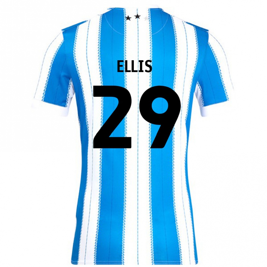 Niño Fútbol Camiseta Molly Ellis #29 Azul Blanco 1ª Equipación 2024/25 México