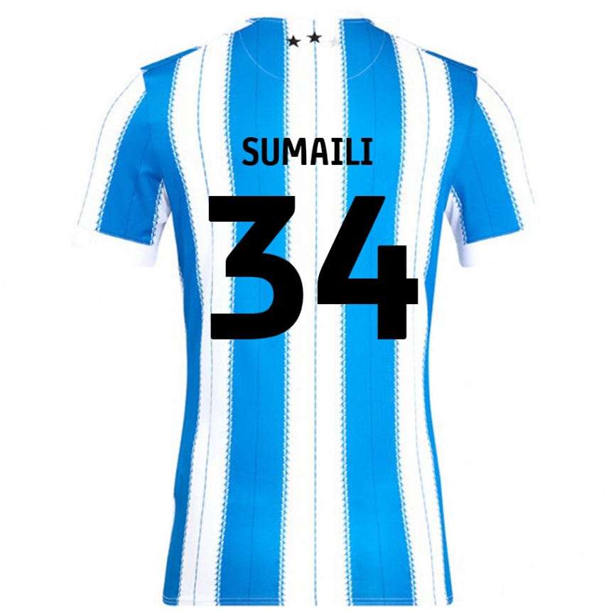 Niño Fútbol Camiseta Falone Sumaili #34 Azul Blanco 1ª Equipación 2024/25 México