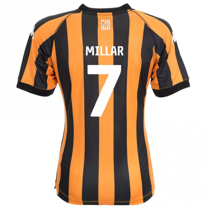 Niño Fútbol Camiseta Liam Millar #7 Negro Ámbar 1ª Equipación 2024/25 México