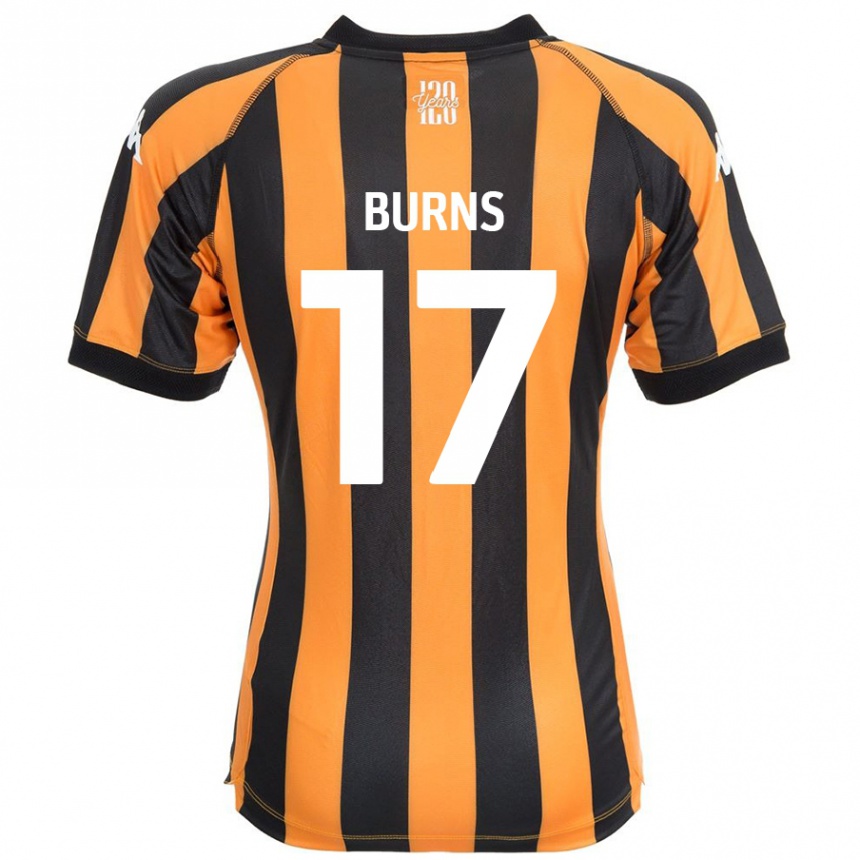 Niño Fútbol Camiseta Finley Burns #17 Negro Ámbar 1ª Equipación 2024/25 México