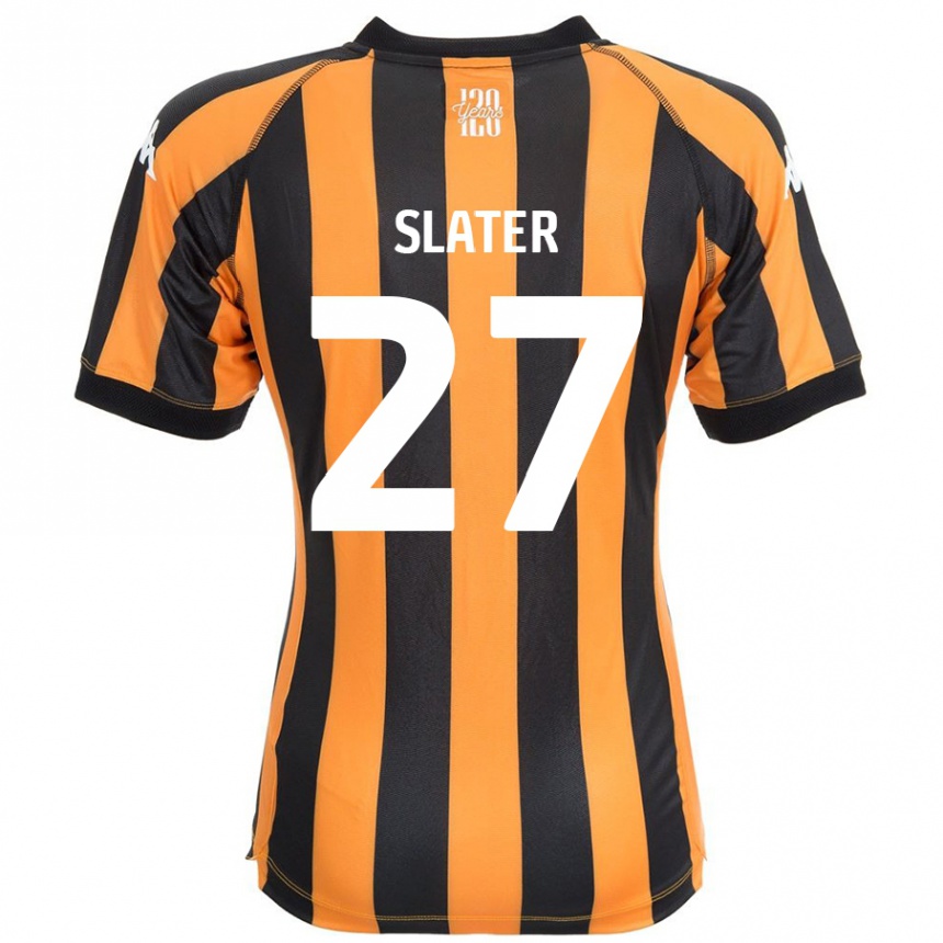 Niño Fútbol Camiseta Regan Slater #27 Negro Ámbar 1ª Equipación 2024/25 México