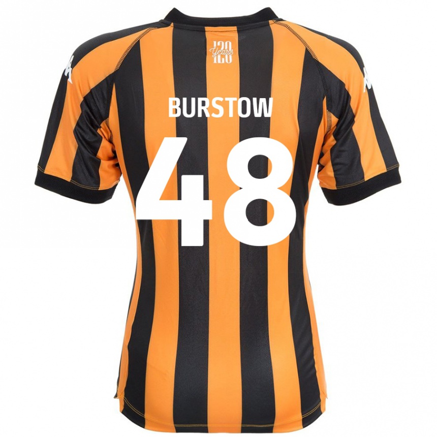 Niño Fútbol Camiseta Mason Burstow #48 Negro Ámbar 1ª Equipación 2024/25 México