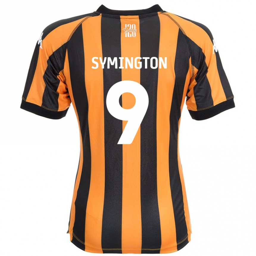 Niño Fútbol Camiseta Jo Symington #9 Negro Ámbar 1ª Equipación 2024/25 México