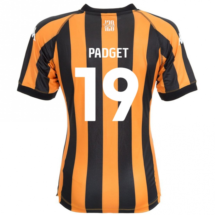 Niño Fútbol Camiseta Bethany Padget #19 Negro Ámbar 1ª Equipación 2024/25 México