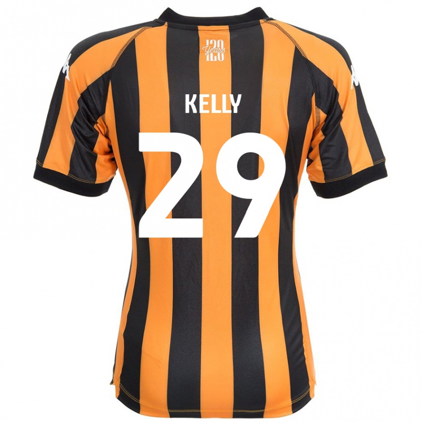 Niño Fútbol Camiseta Ace Kelly #29 Negro Ámbar 1ª Equipación 2024/25 México