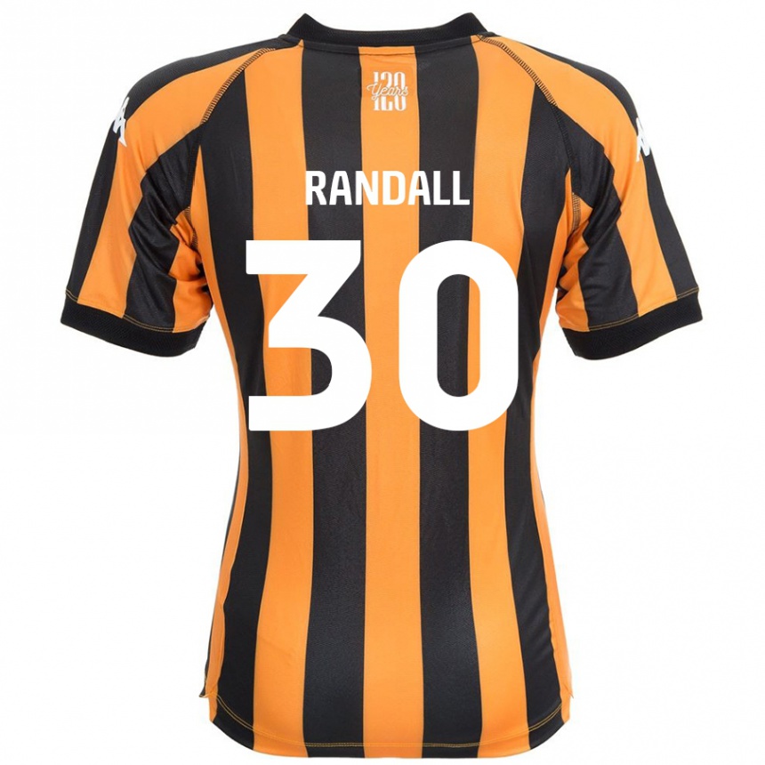 Niño Fútbol Camiseta Jennifer Randall #30 Negro Ámbar 1ª Equipación 2024/25 México