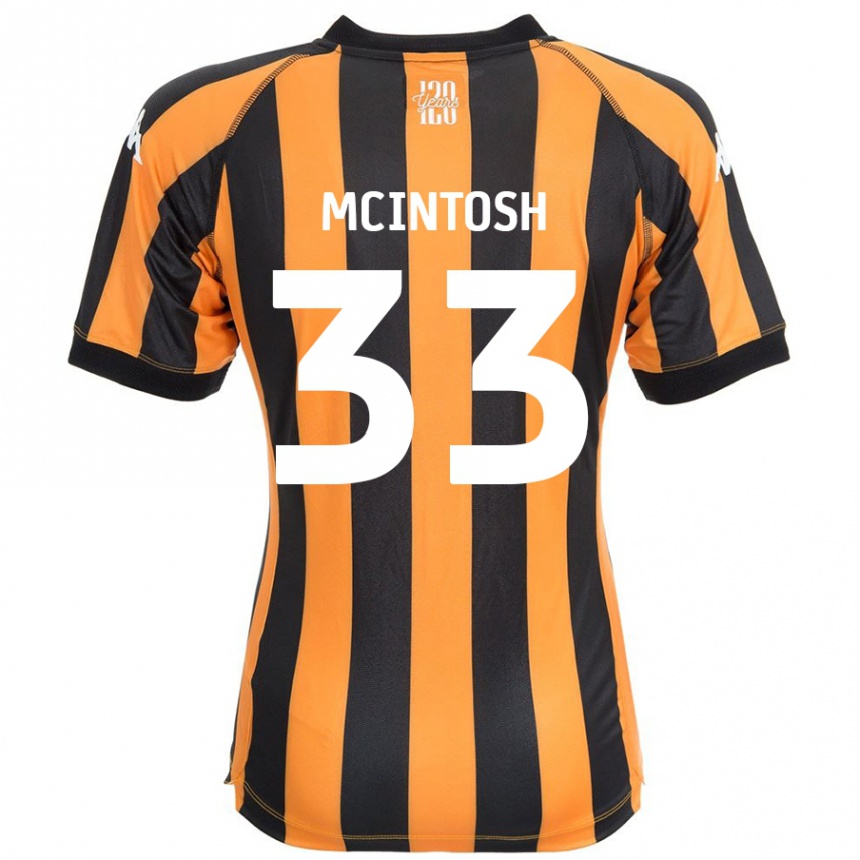 Niño Fútbol Camiseta Lucy Mcintosh #33 Negro Ámbar 1ª Equipación 2024/25 México