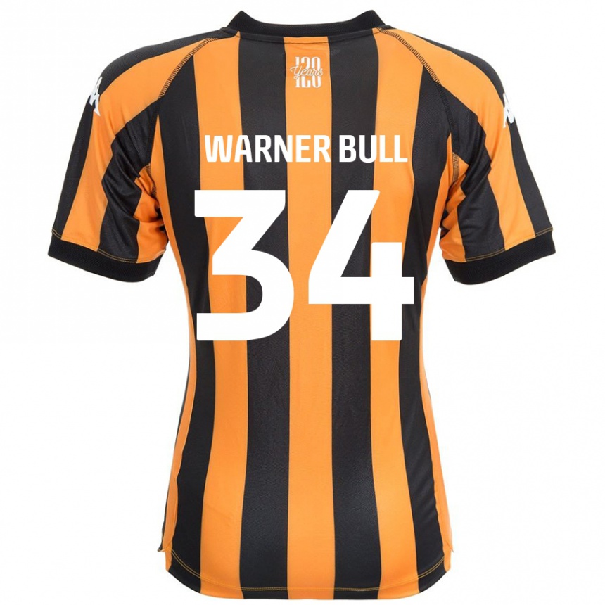 Niño Fútbol Camiseta Lucy Warner-Bull #34 Negro Ámbar 1ª Equipación 2024/25 México