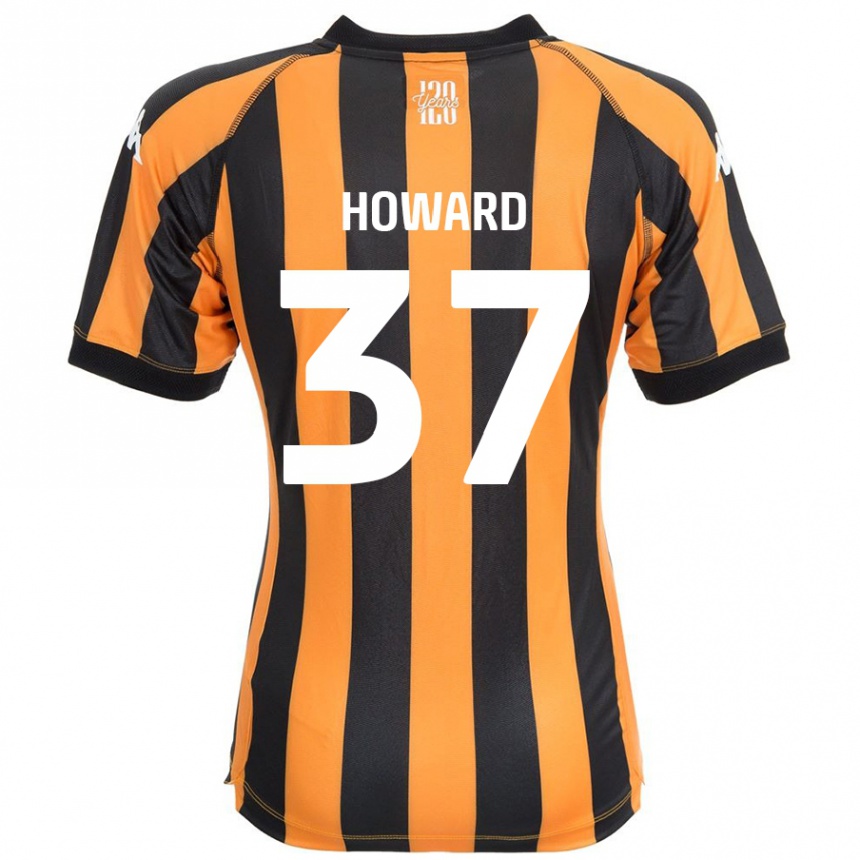 Niño Fútbol Camiseta Scarlet Howard #37 Negro Ámbar 1ª Equipación 2024/25 México