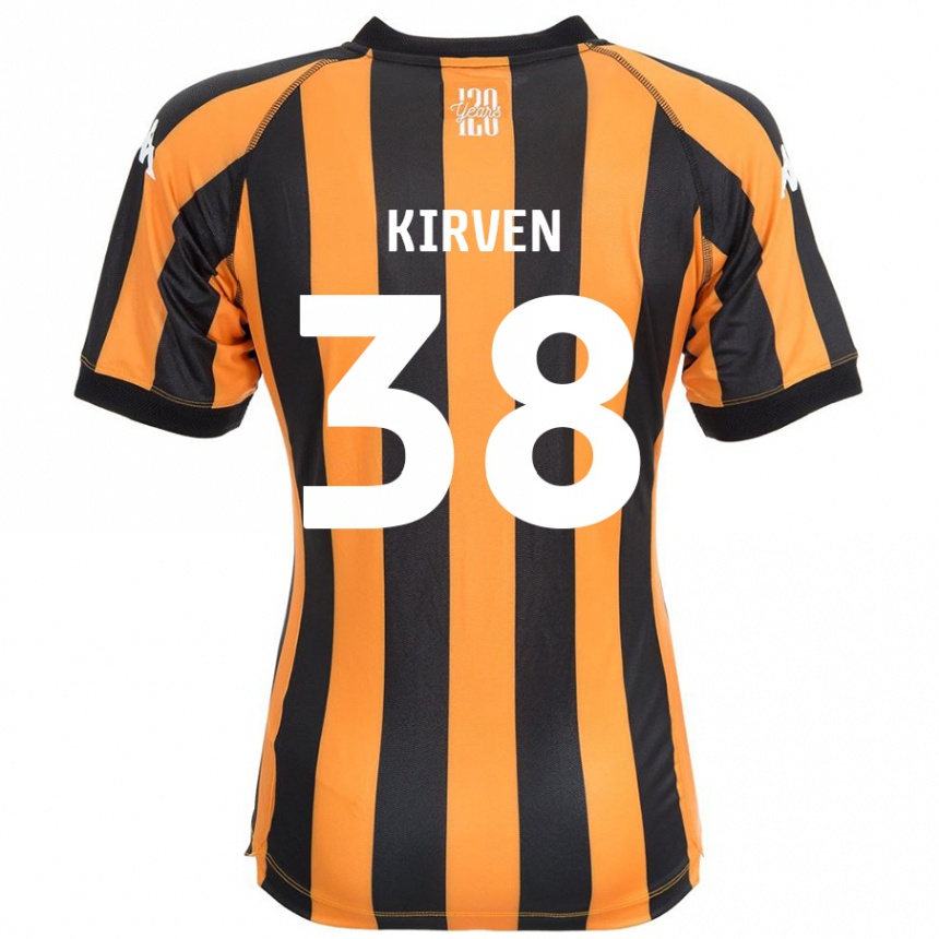 Niño Fútbol Camiseta Tess Kirven #38 Negro Ámbar 1ª Equipación 2024/25 México