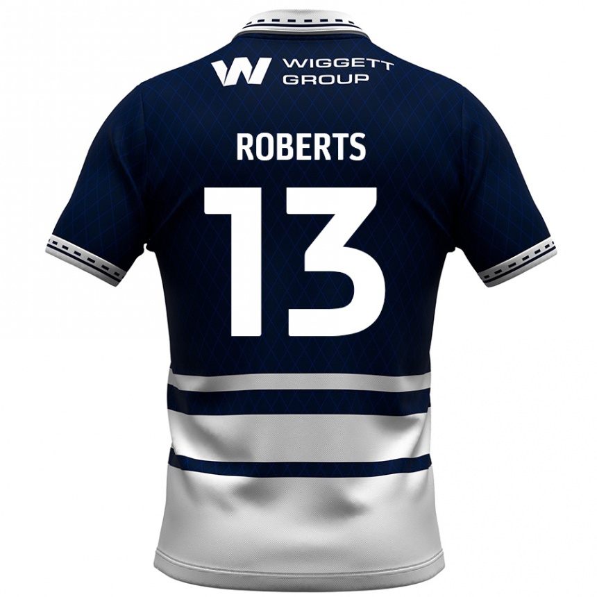 Niño Fútbol Camiseta Liam Roberts #13 Azul Marino Blanco 1ª Equipación 2024/25 México