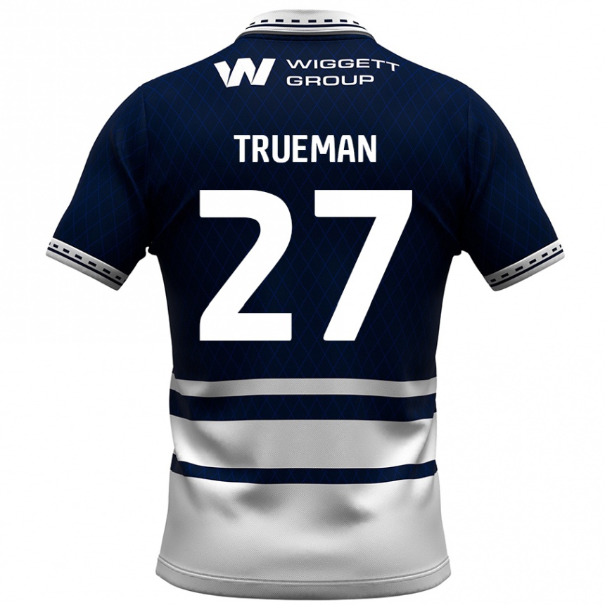 Niño Fútbol Camiseta Connal Trueman #27 Azul Marino Blanco 1ª Equipación 2024/25 México