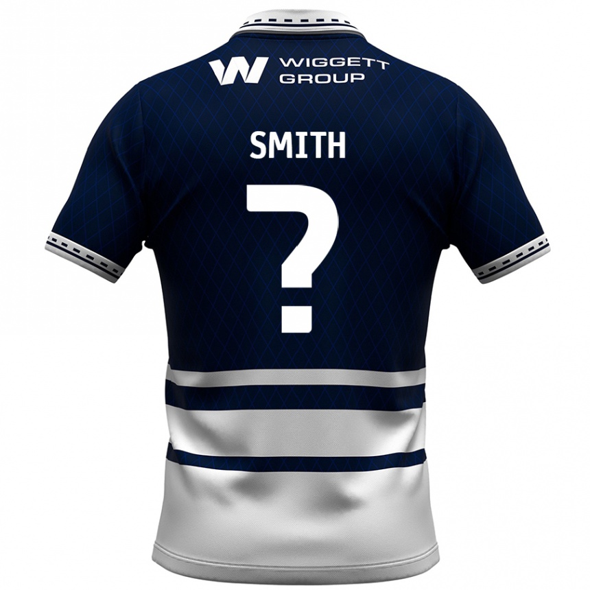 Niño Fútbol Camiseta Kyle Smith #0 Azul Marino Blanco 1ª Equipación 2024/25 México