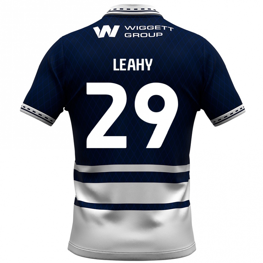 Niño Fútbol Camiseta Tom Leahy #29 Azul Marino Blanco 1ª Equipación 2024/25 México