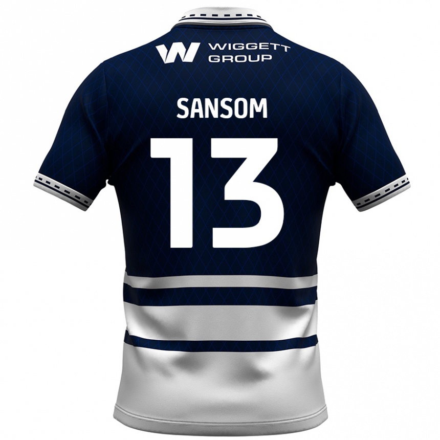 Niño Fútbol Camiseta Chloe Sansom #13 Azul Marino Blanco 1ª Equipación 2024/25 México