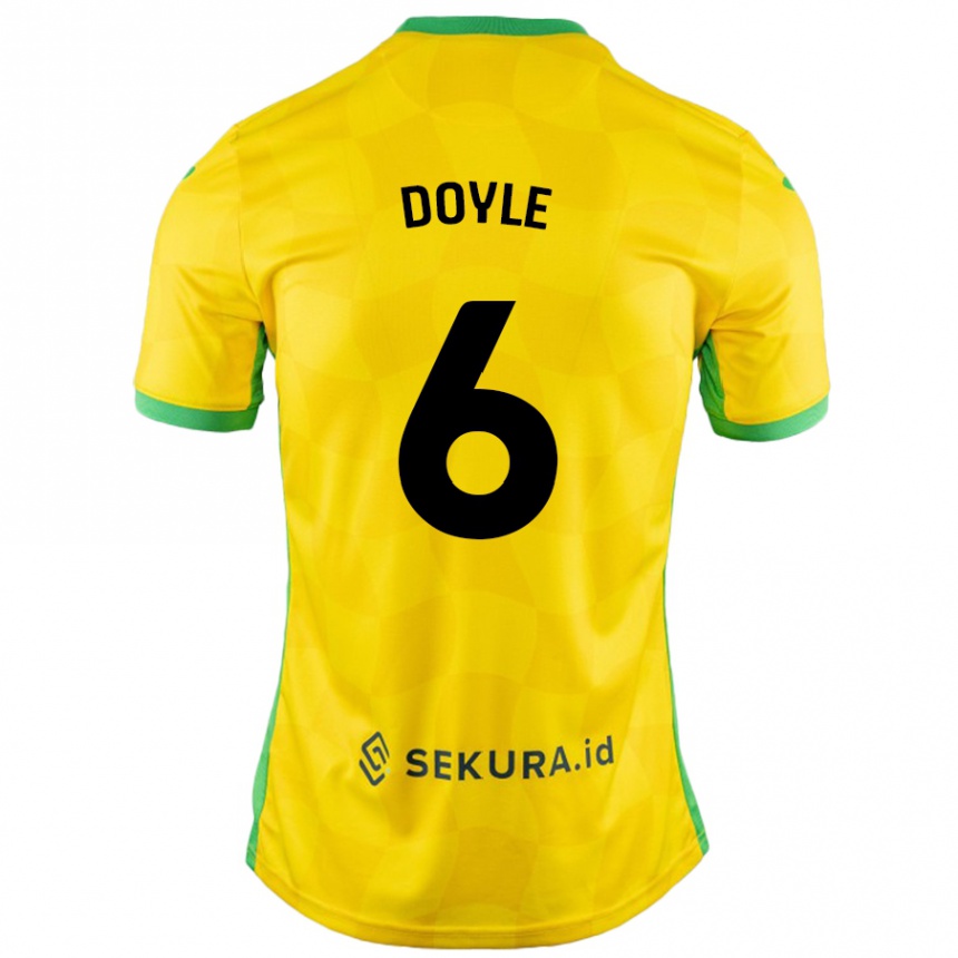 Niño Fútbol Camiseta Callum Doyle #6 Amarillo Verde 1ª Equipación 2024/25 México