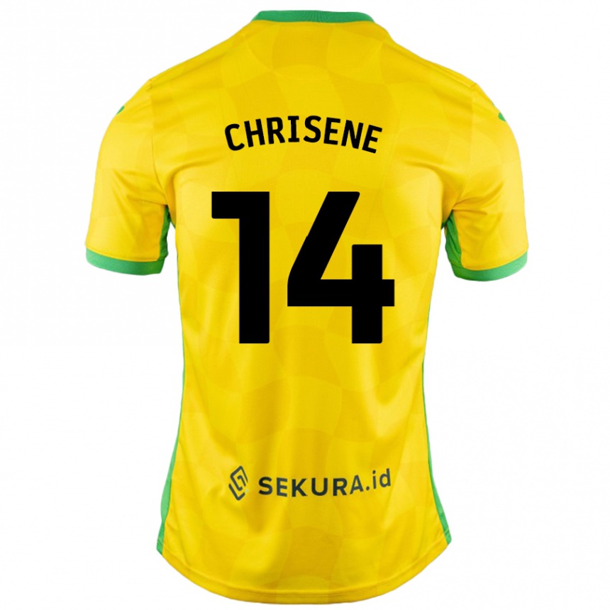 Niño Fútbol Camiseta Ben Chrisene #14 Amarillo Verde 1ª Equipación 2024/25 México