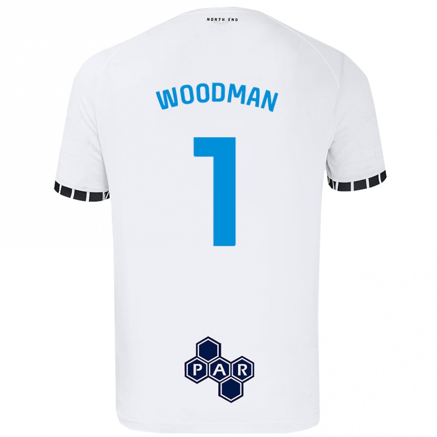 Niño Fútbol Camiseta Freddie Woodman #1 Blanco 1ª Equipación 2024/25 México