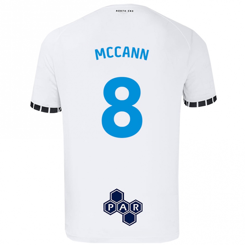 Niño Fútbol Camiseta Ali Mccann #8 Blanco 1ª Equipación 2024/25 México