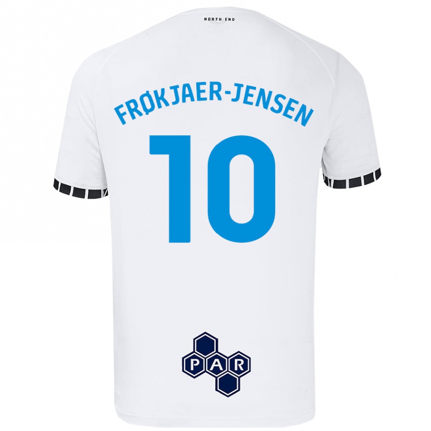 Niño Fútbol Camiseta Mads Frøkjaer-Jensen #10 Blanco 1ª Equipación 2024/25 México