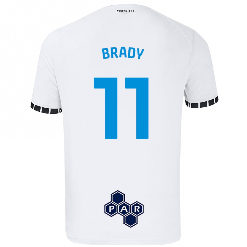 Niño Fútbol Camiseta Robbie Brady #11 Blanco 1ª Equipación 2024/25 México