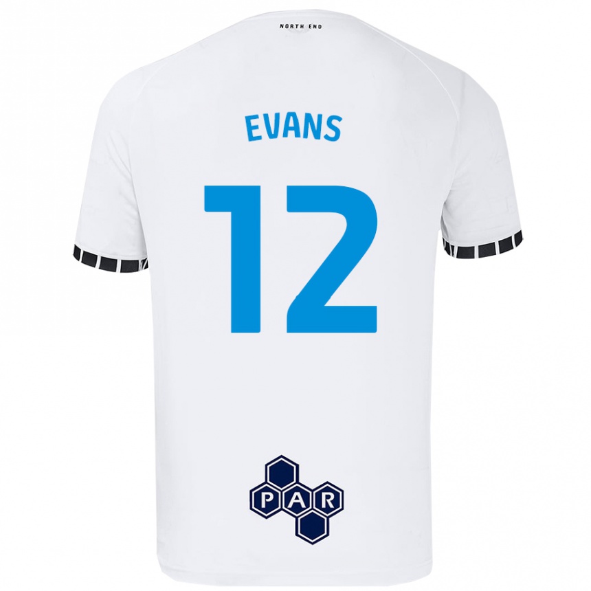 Niño Fútbol Camiseta Ched Evans #12 Blanco 1ª Equipación 2024/25 México