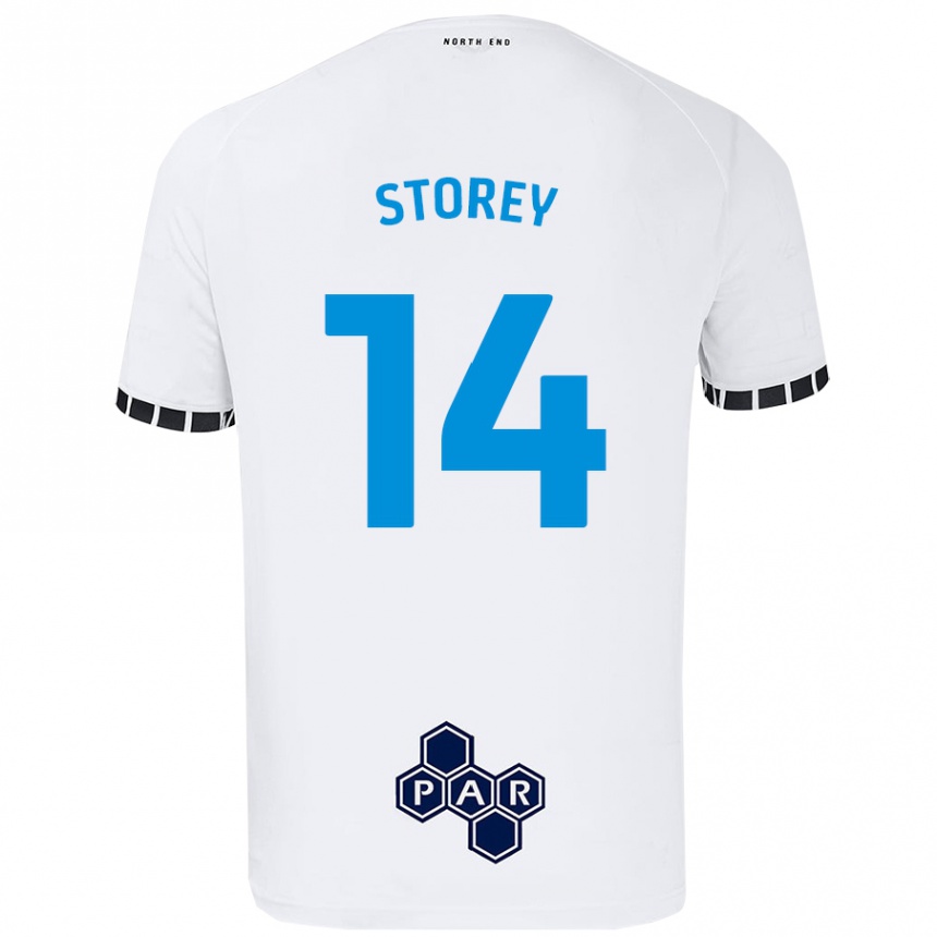 Niño Fútbol Camiseta Jordan Storey #14 Blanco 1ª Equipación 2024/25 México