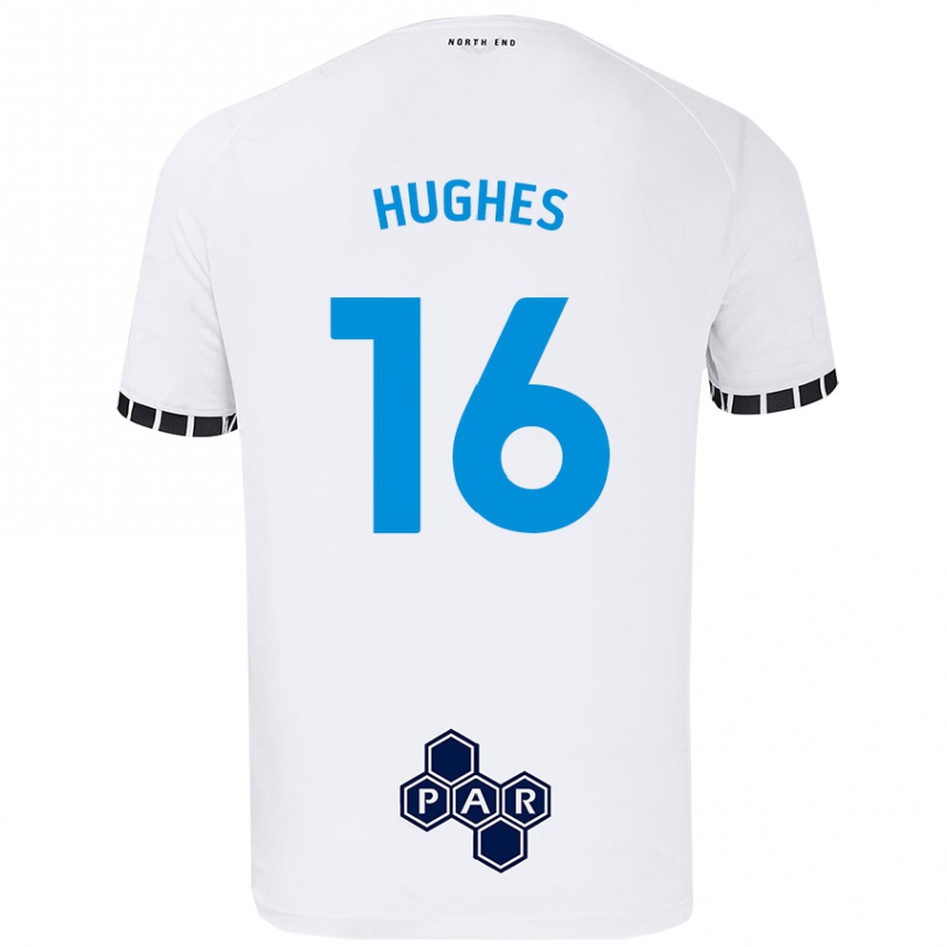 Niño Fútbol Camiseta Andrew Hughes #16 Blanco 1ª Equipación 2024/25 México