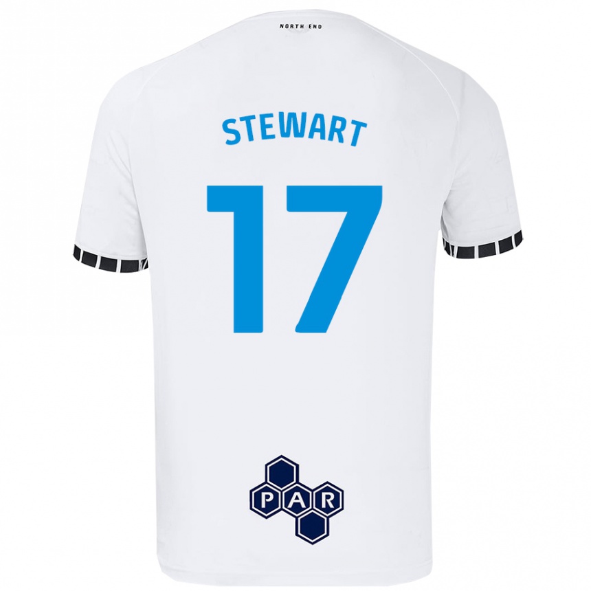 Niño Fútbol Camiseta Layton Stewart #17 Blanco 1ª Equipación 2024/25 México