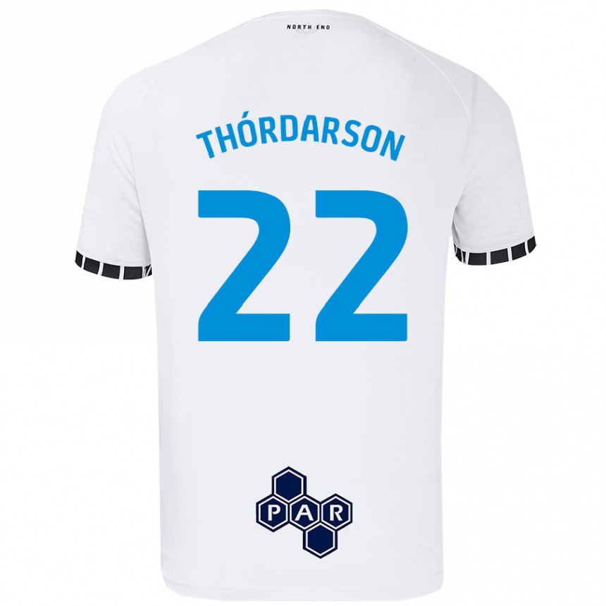 Niño Fútbol Camiseta Stefán Teitur Thórdarson #22 Blanco 1ª Equipación 2024/25 México