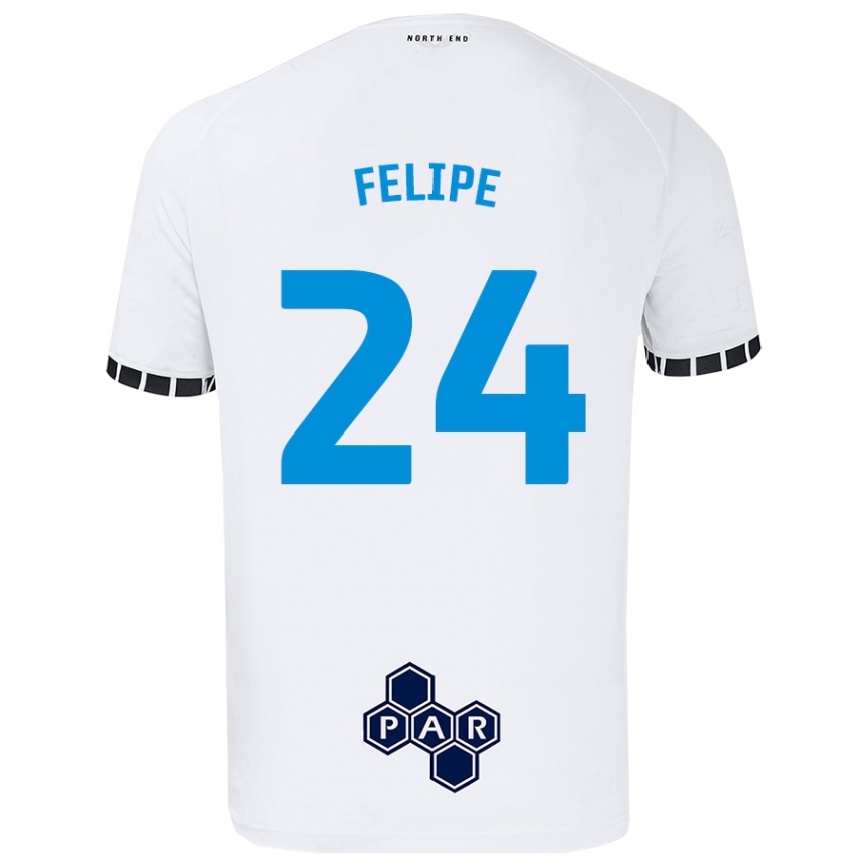 Niño Fútbol Camiseta Felipe #24 Blanco 1ª Equipación 2024/25 México